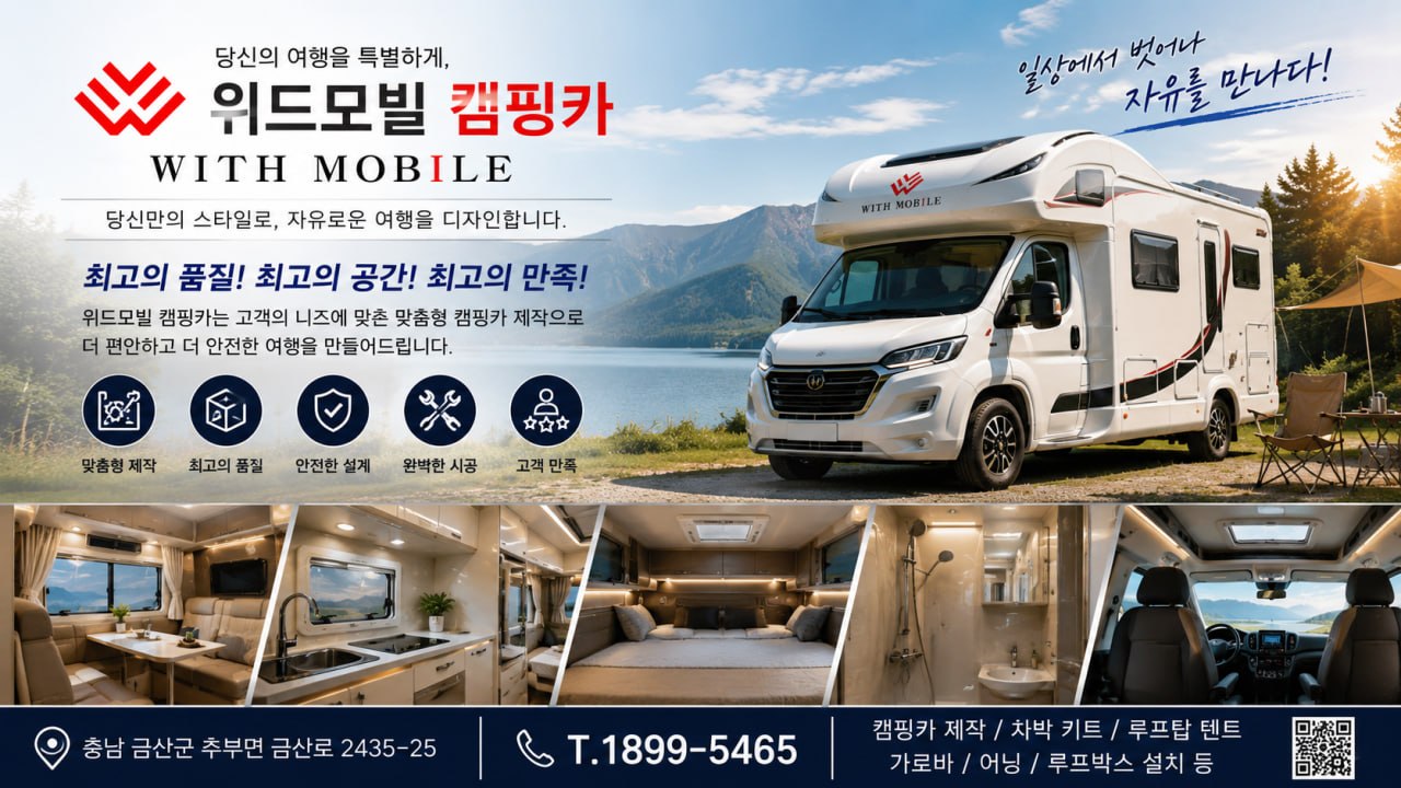 위드모빌 캠핑카 ��안내 이미지